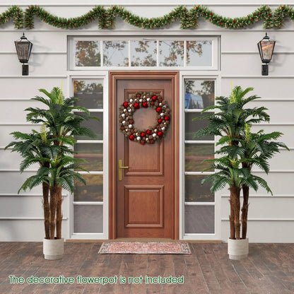2 Pack Artificial Palm Trees 6.3 ft Tall Indoors