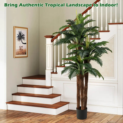 2 Pack Artificial Palm Trees 6.3 ft Tall Indoors