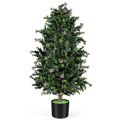 2 Pack Faux Topiary Cone Tree Potted Plant