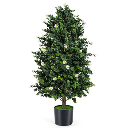 2 Pack Faux Topiary Cone Tree Potted Plant