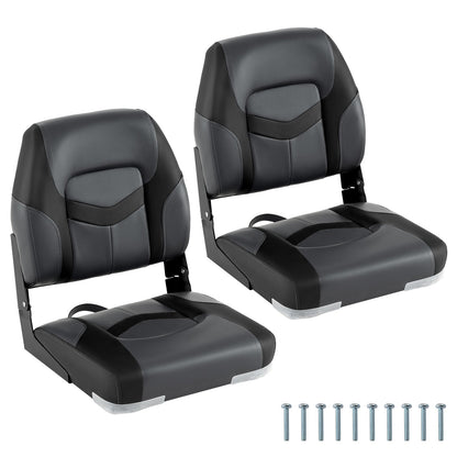 2-Pack Boat Seats with Fixing Bolts and Hinges
