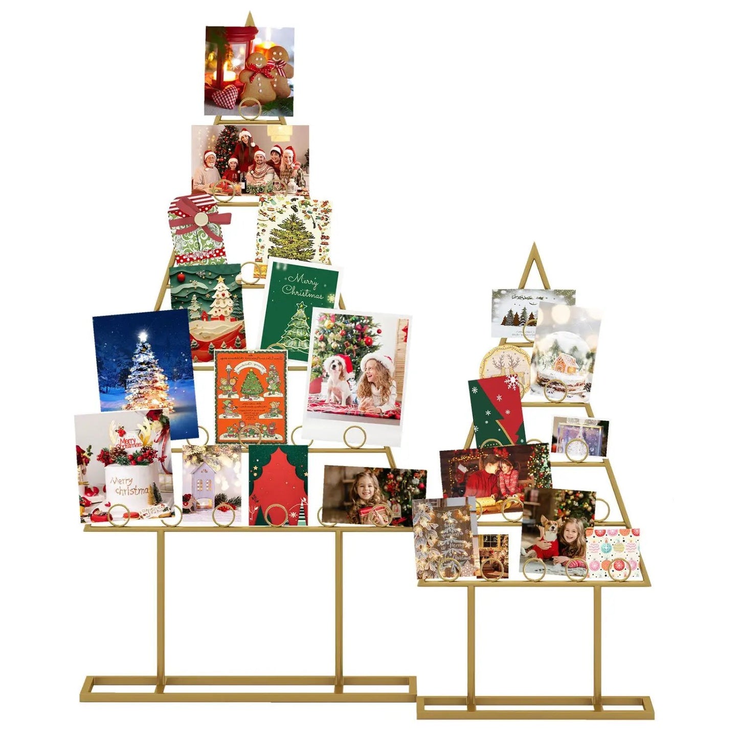 Christmas Tree Photo Holder With 36 Clips 2 Pack