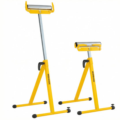 2-Pack Folding Roller Stands for Outfeed Supports