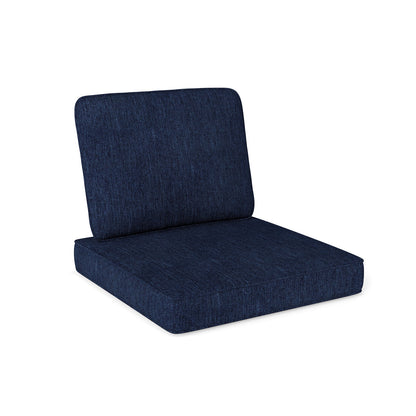 Juego de 2 cojines para patio exterior con fundas extraíbles - Negro
