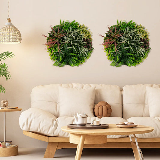 2 Pack Square Framed Artificial Foliage Wall Art - Tampa Home & Garden Store