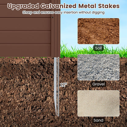 Outdoor Privacy Screen Panels 48x48 in, 2-panel set by DirectDeals in brown on Tampa Home & Garden Store