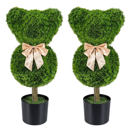 Bear Topiary Trees with Pots Sun Resistant