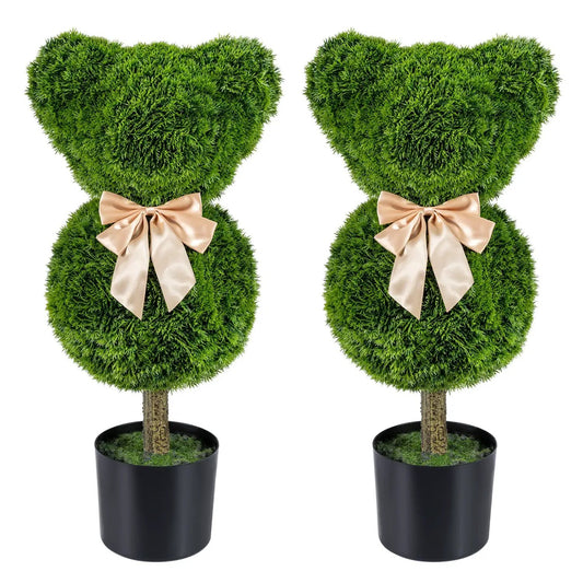 Bear Topiary Trees with Pots Sun Resistant