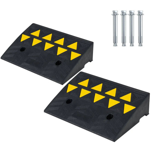 2 Pcs Driveway Threshold Ramps for Medium Trucks