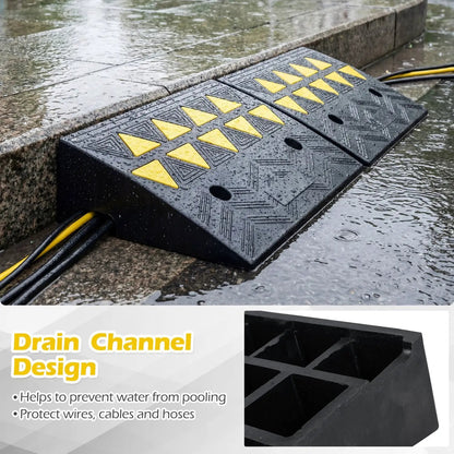 2 Pcs Driveway Threshold Ramps for Medium Trucks