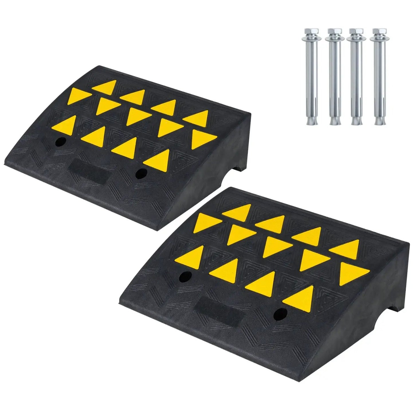 2 Pcs Driveway Threshold Ramps for Medium Trucks