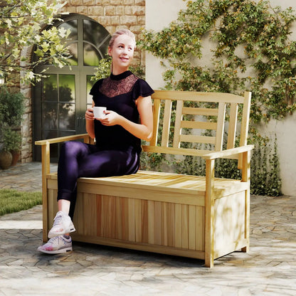 Two Person Storage Bench with 49 Gallon Capacity