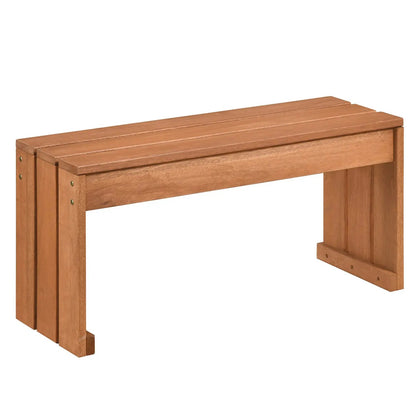 Two Person Outdoor Bench With Solid Wood Frame