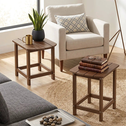 18-Inch Adirondack Side Tables Set of 2 for Patio