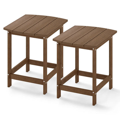 18-Inch Adirondack Side Tables Set of 2 for Patio