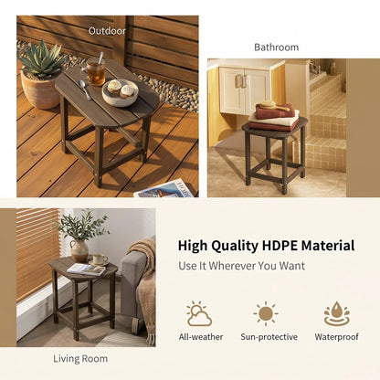 18-Inch Adirondack Side Tables Set of 2 for Patio