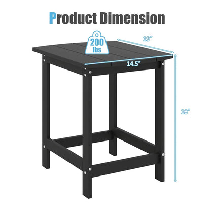 18-Inch Adirondack Side Tables Set of 2 for Patio