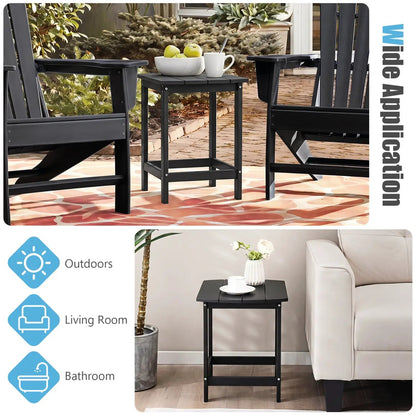 18-Inch Adirondack Side Tables Set of 2 for Patio