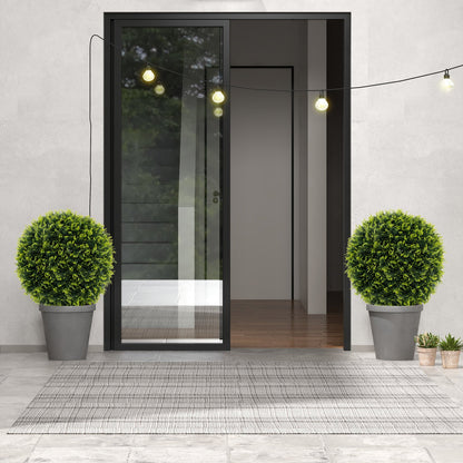 2 Piezas Bolas Decorativas Falsas de 18/22 Pulgadas para Interiores y Exteriores, para Patio, Jardín, Puerta Principal, Balcón y Jardín Trasero-M