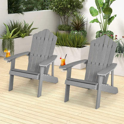 Adirondack Chair Set - Adult & Kids Pair for Patio