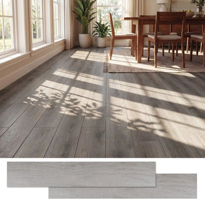 Set of 2 Waterproof Vinyl Floor Planks for Home