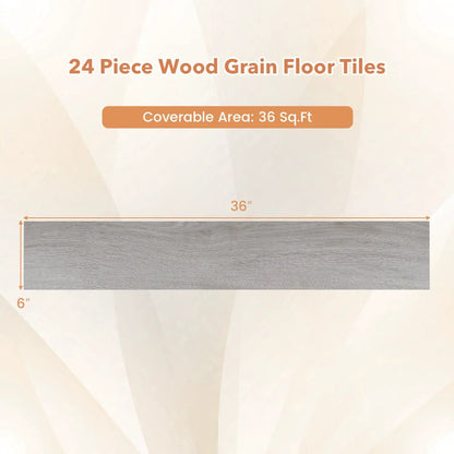 Set of 2 Waterproof Vinyl Floor Planks for Home