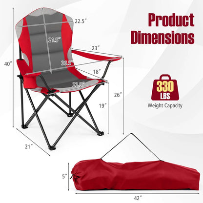 Folding Camping Chairs With Cup Holders Duo