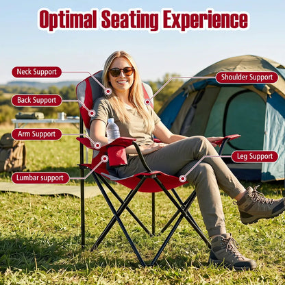 Folding Camping Chairs With Cup Holders Duo