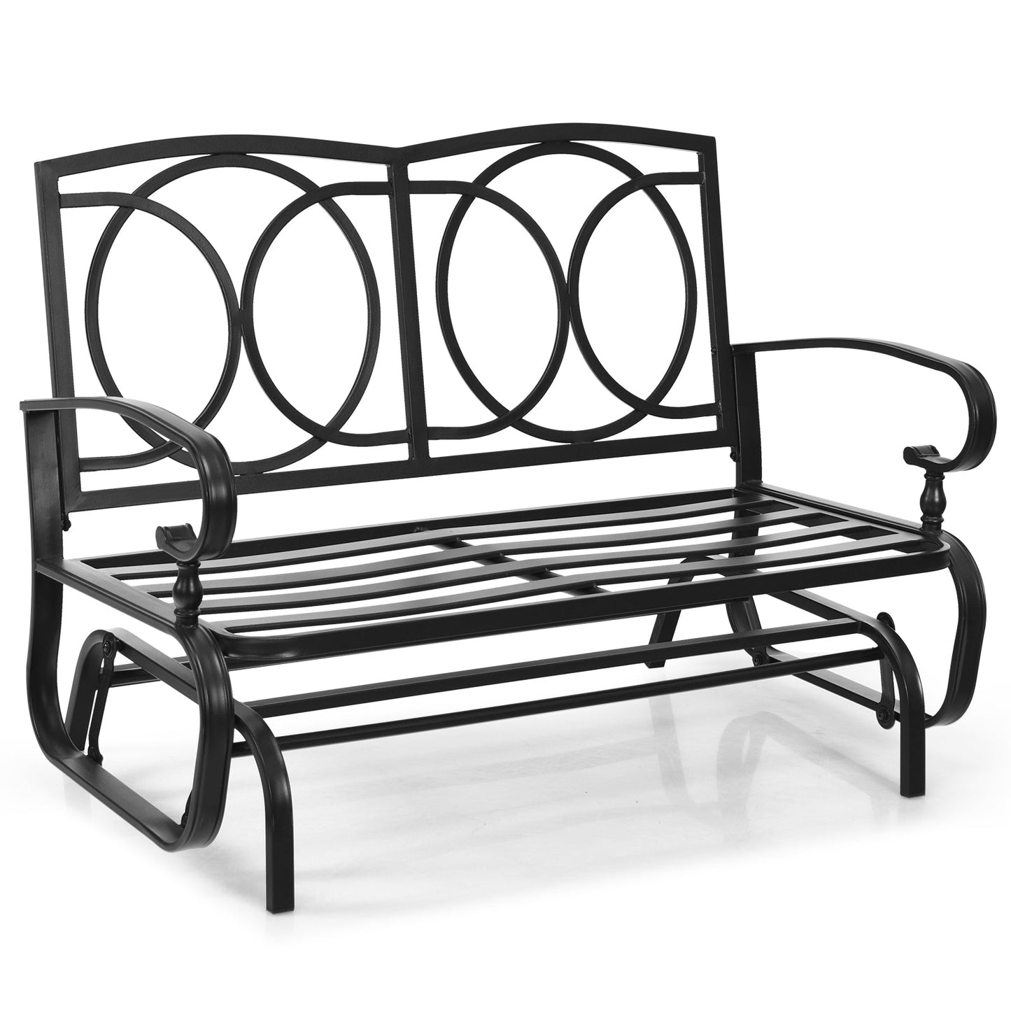 Sillón Balancín de Jardín para 2 Personas con Cómodos Cojines - Beige