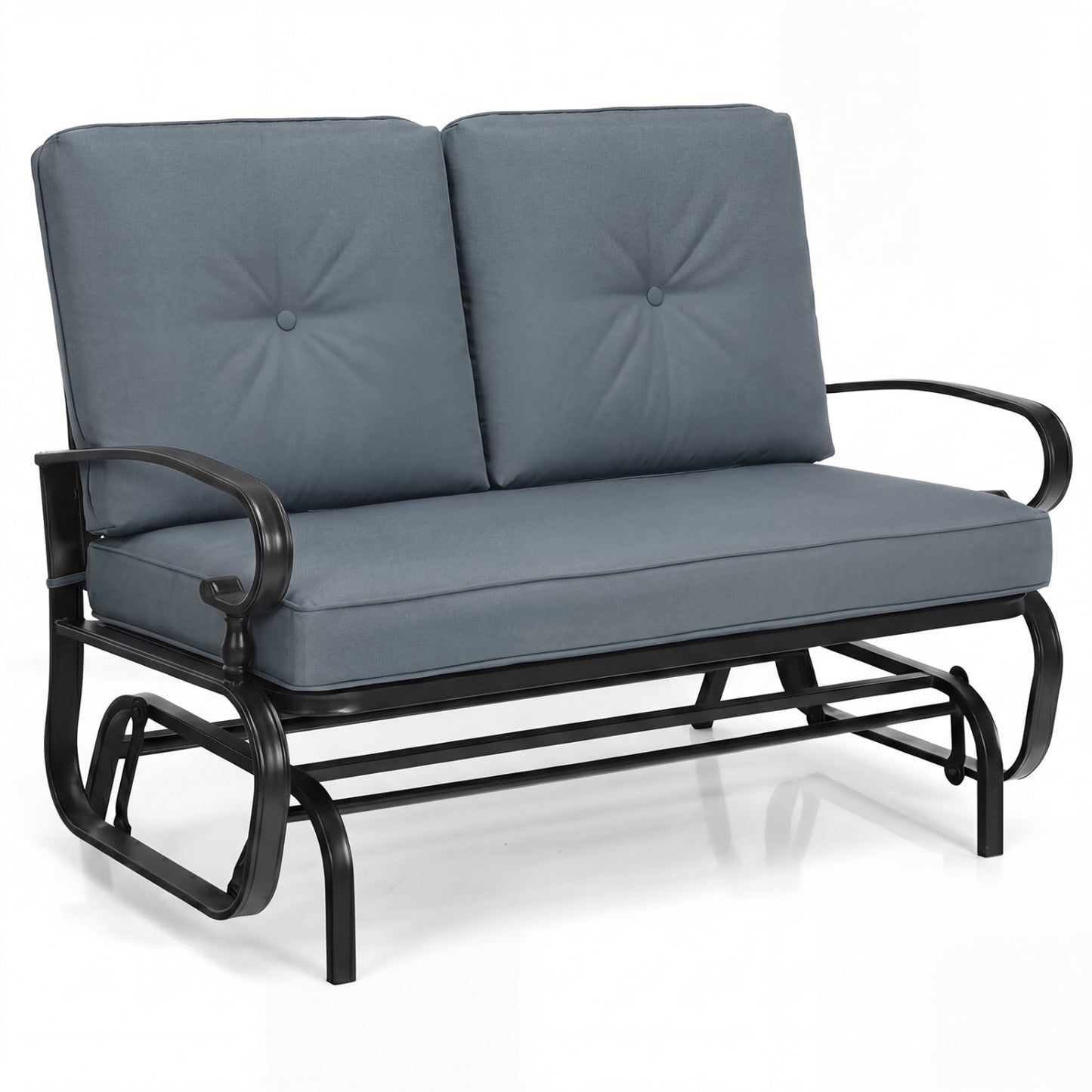 Sillón Balancín de Jardín para 2 Personas con Cómodos Cojines - Beige