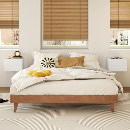 Wall Mounted Floating Nightstands with 2 Drawers each, white finish, DirectDeals on Tampa Home & Garden Store