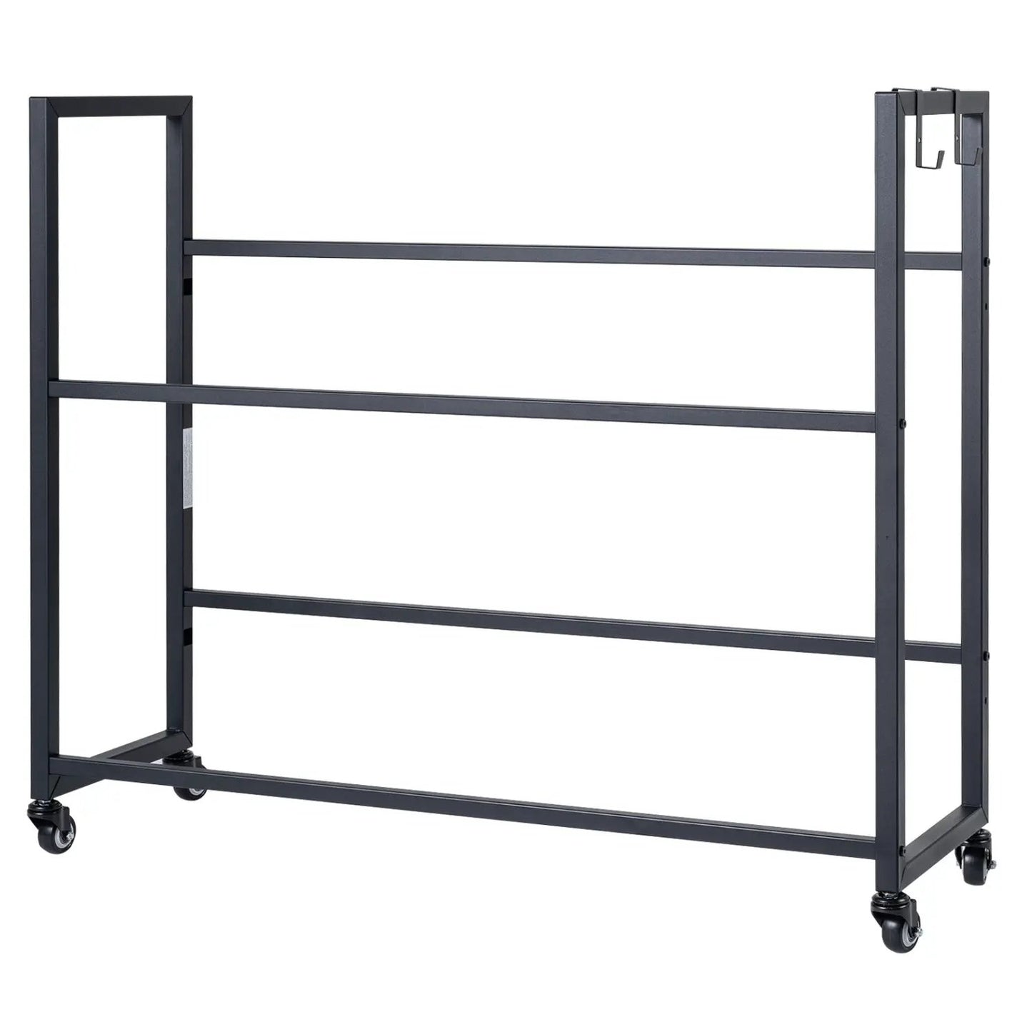 2 Tier Drink Crate Rack With 4 Universal Wheels