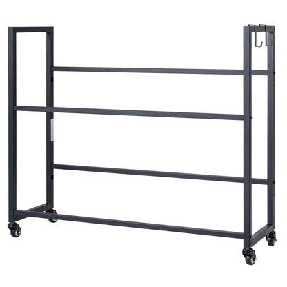 2 Tier Drink Crate Rack With 4 Universal Wheels