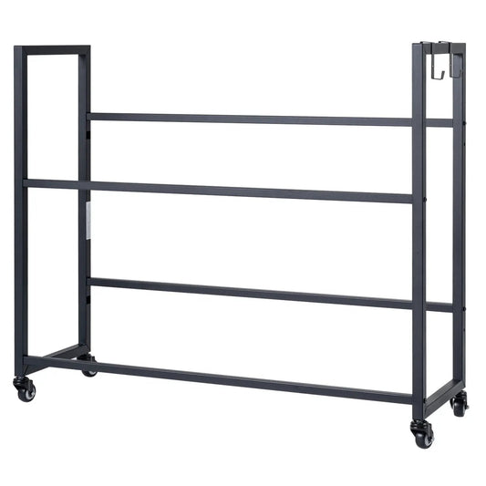 2 Tier Drink Crate Rack With 4 Universal Wheels