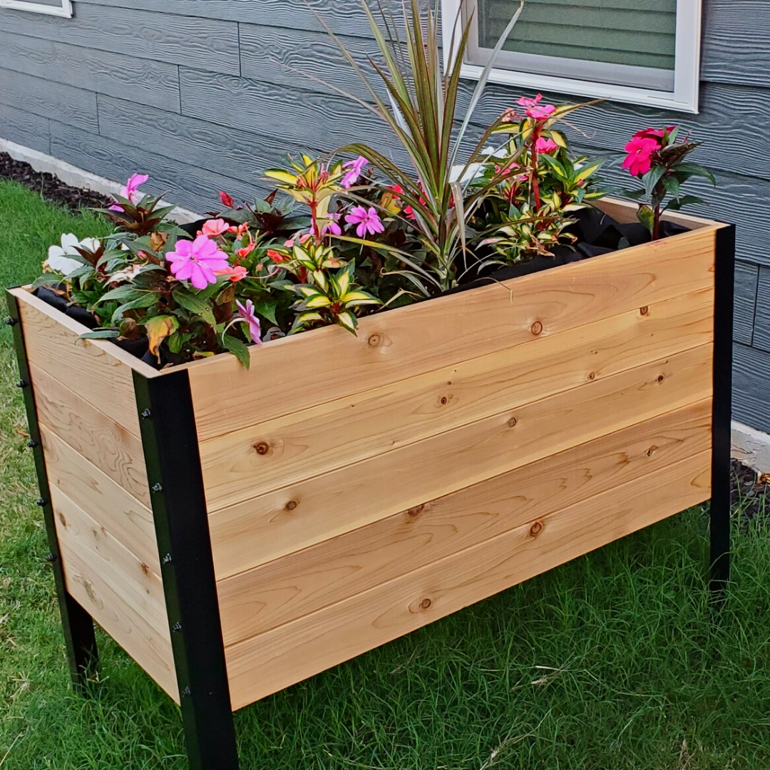 18" x 36" Elevated Cedar Garden Bed | 30" TALL