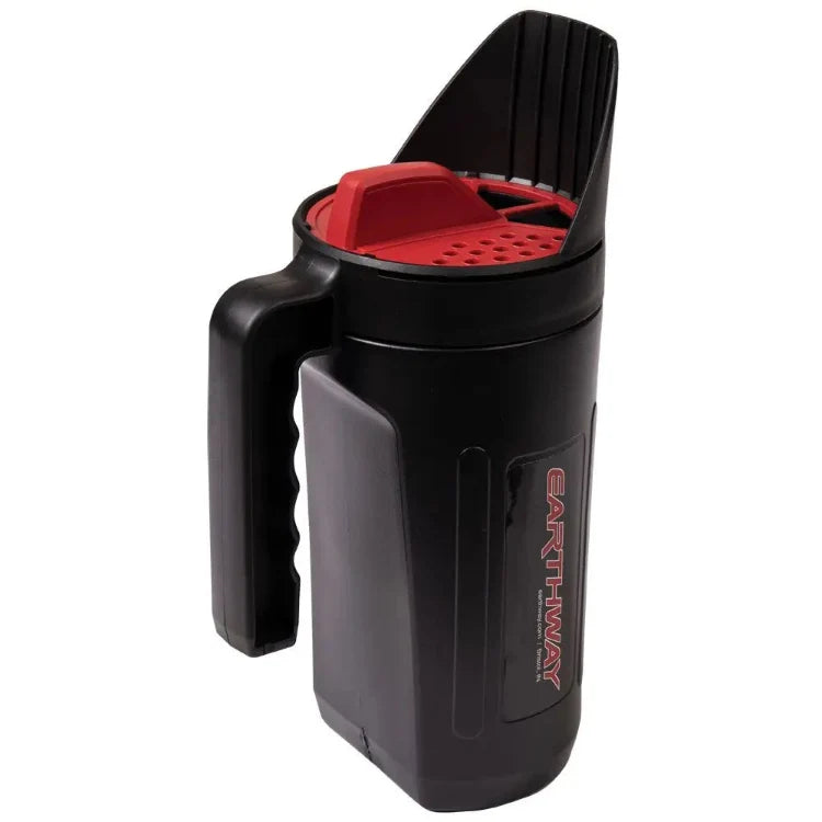 Earthshaker Hand Spreader by Rivendell Distribution, black body with red interior on Tampa Home & Garden Store