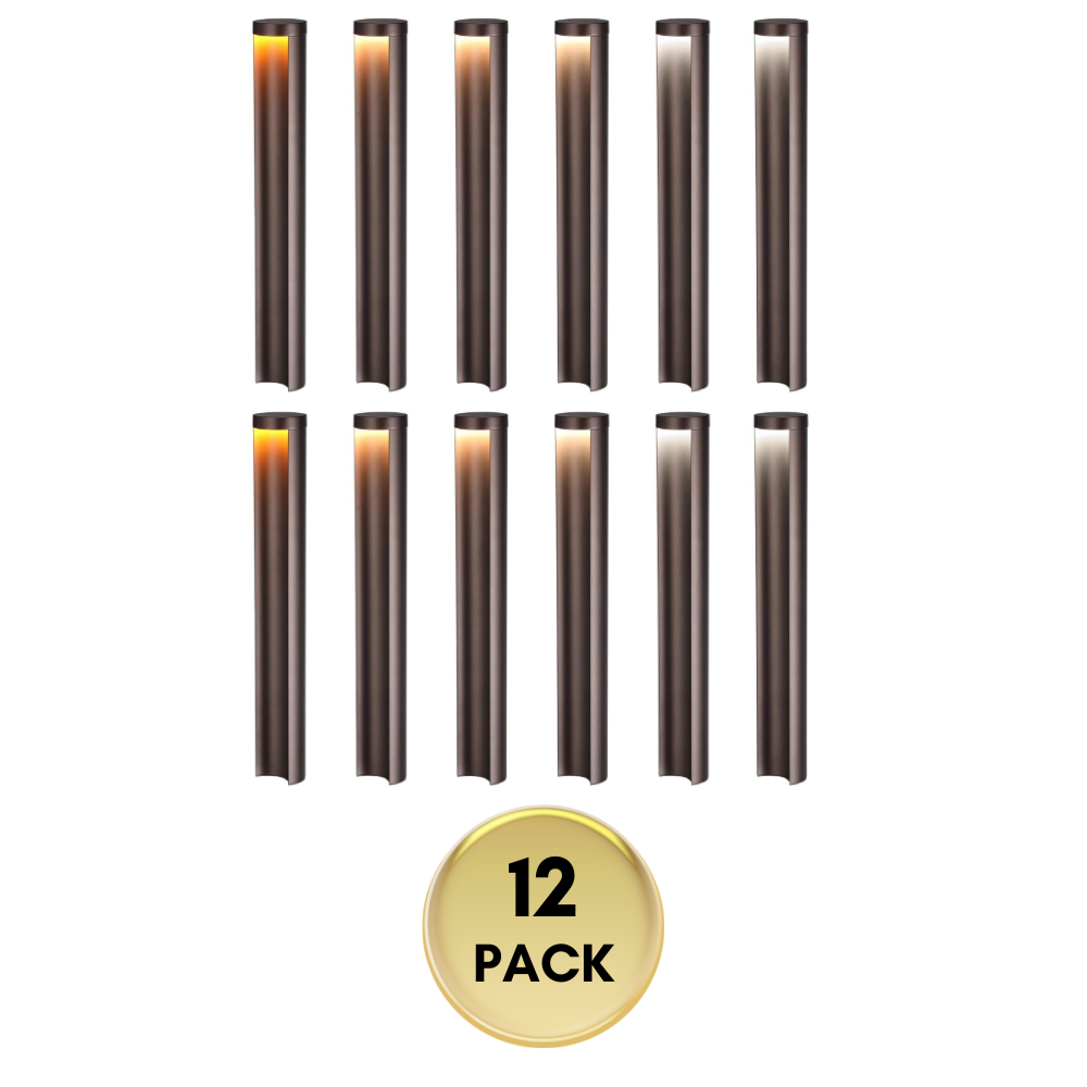 ALP16 12-Pack 5W LED Landscape Pathway Light Package, 12V Low Voltage Side Lit Path Lights