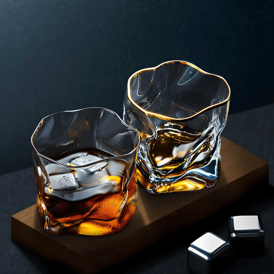 Gold Hoshi Japanese Crystal And The Whisky Glass