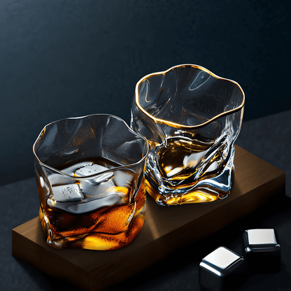 Gold Hoshi Japanese Crystal And The Whisky Glass