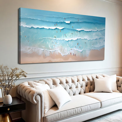 Beach Days Wall Art VIII canvas by Tailored Canvases with turquoise ocean waves on Tampa Home & Garden Store