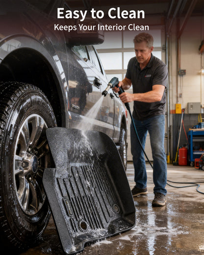 Umbrauto custom fit all-weather floor mats for Ford Super Duty Crew Cab, front & rear on Tampa Home & Garden Store