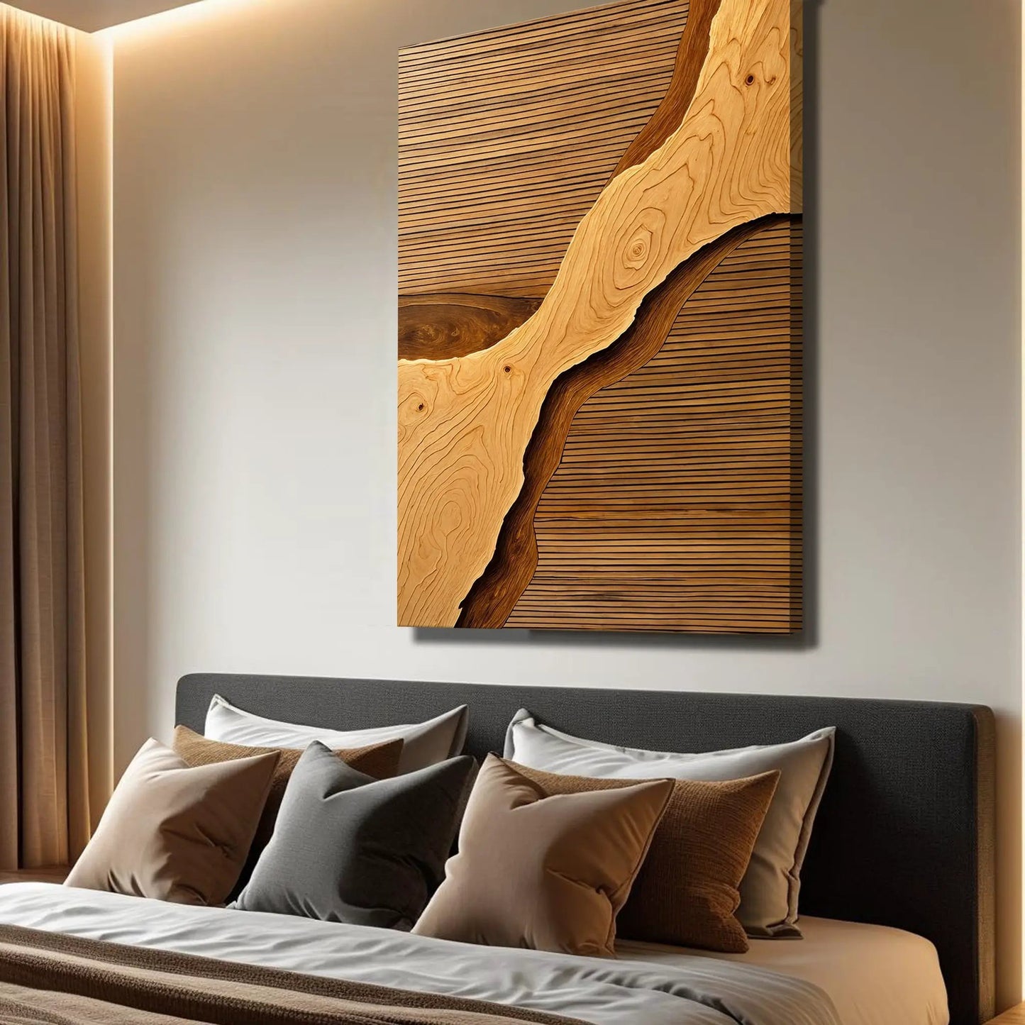 Wood Rift Wall Art canvas with natural wood grain Tailored Canvases Crafting Canvas on Tampa Home & Garden Store
