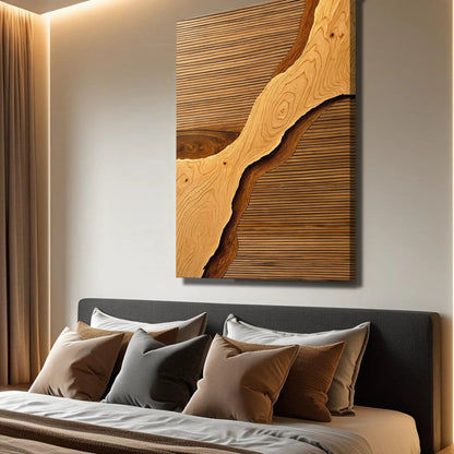 Wood Rift Wall Art canvas with natural wood grain Tailored Canvases Crafting Canvas on Tampa Home & Garden Store