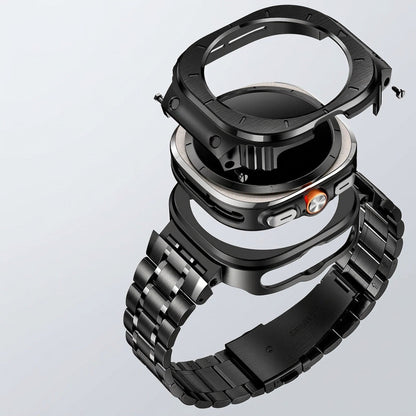 FortisGuard Rugged Case for Galaxy Watch by Moktan Sabai with metal frame and steel band on Tampa Home & Garden Store