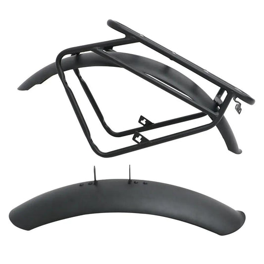 EUNORAU Fat-HS rack & fender set (2 pieces), black, for FAT-AWD2.0 bikes on Tampa Home & Garden Store