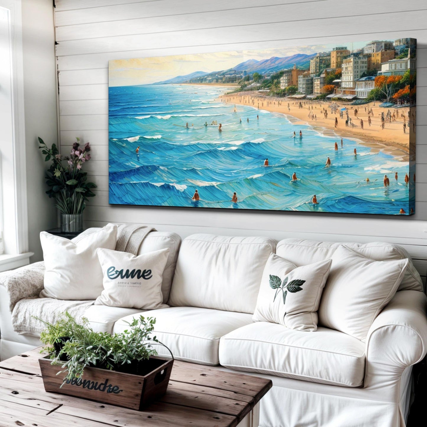 Beach Days Wall Art XIV canvas by Tailored Canvases, crafting canvas with blue ocean scene on Tampa Home & Garden Store