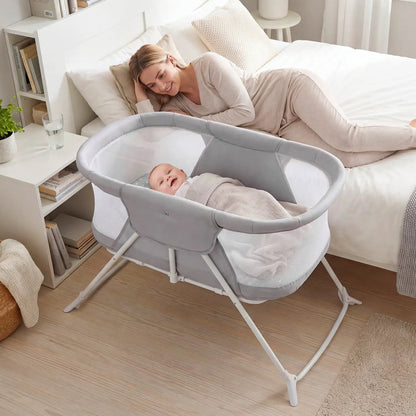 2 In 1 Baby Bassinet Rocking Motion Sleeper
