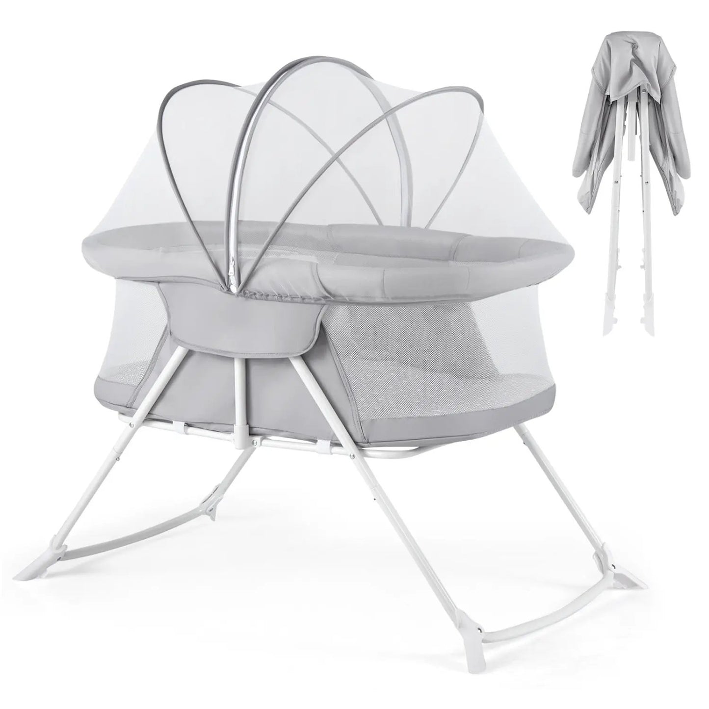 2 In 1 Baby Bassinet Rocking Motion Sleeper