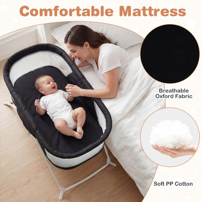 2 In 1 Baby Bassinet Rocking Motion Sleeper