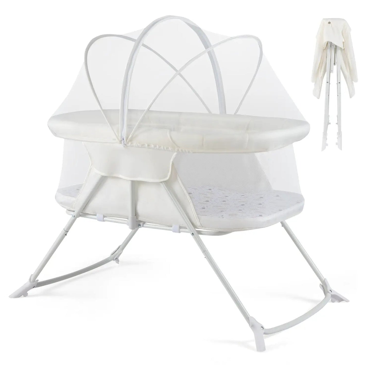 2 In 1 Baby Bassinet Rocking Motion Sleeper